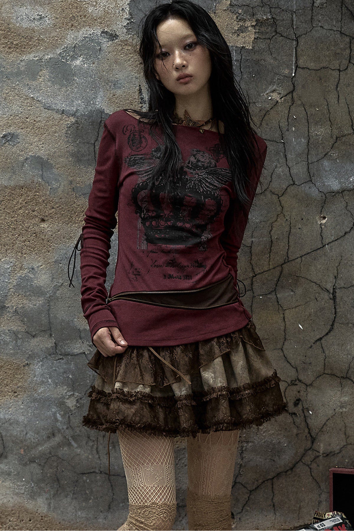 Reversible Striped Knit T-Shirt