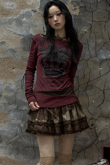 Reversible Striped Knit T-Shirt