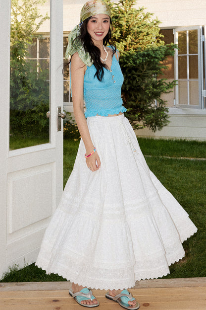 Waltz Patchwork A-Line Skirt