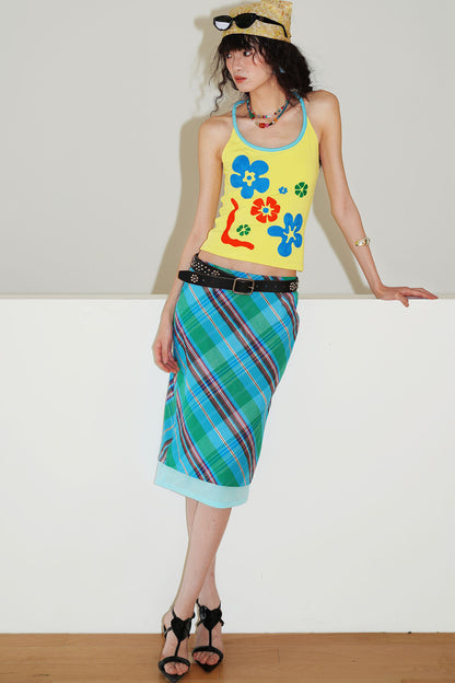 Faux Two-Piece Summer Skirt