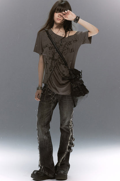 Tencel Off-Shoulder Blouse