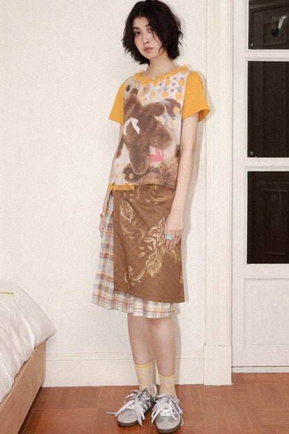 Polka Dot Bear Lace Tee