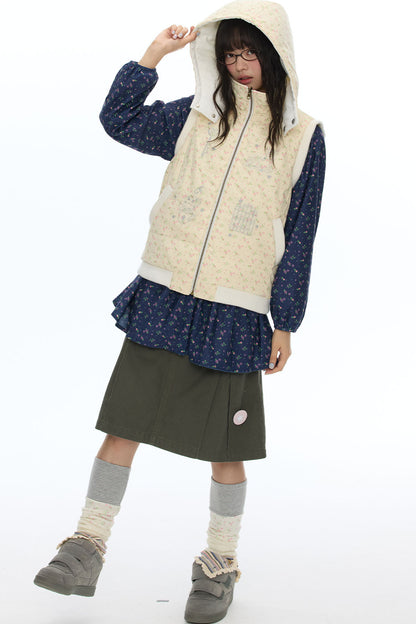 Reversible Cotton Padded Gilet