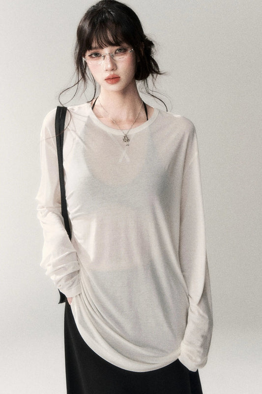 Lyocell Linen Long Sleeve T-Shirt