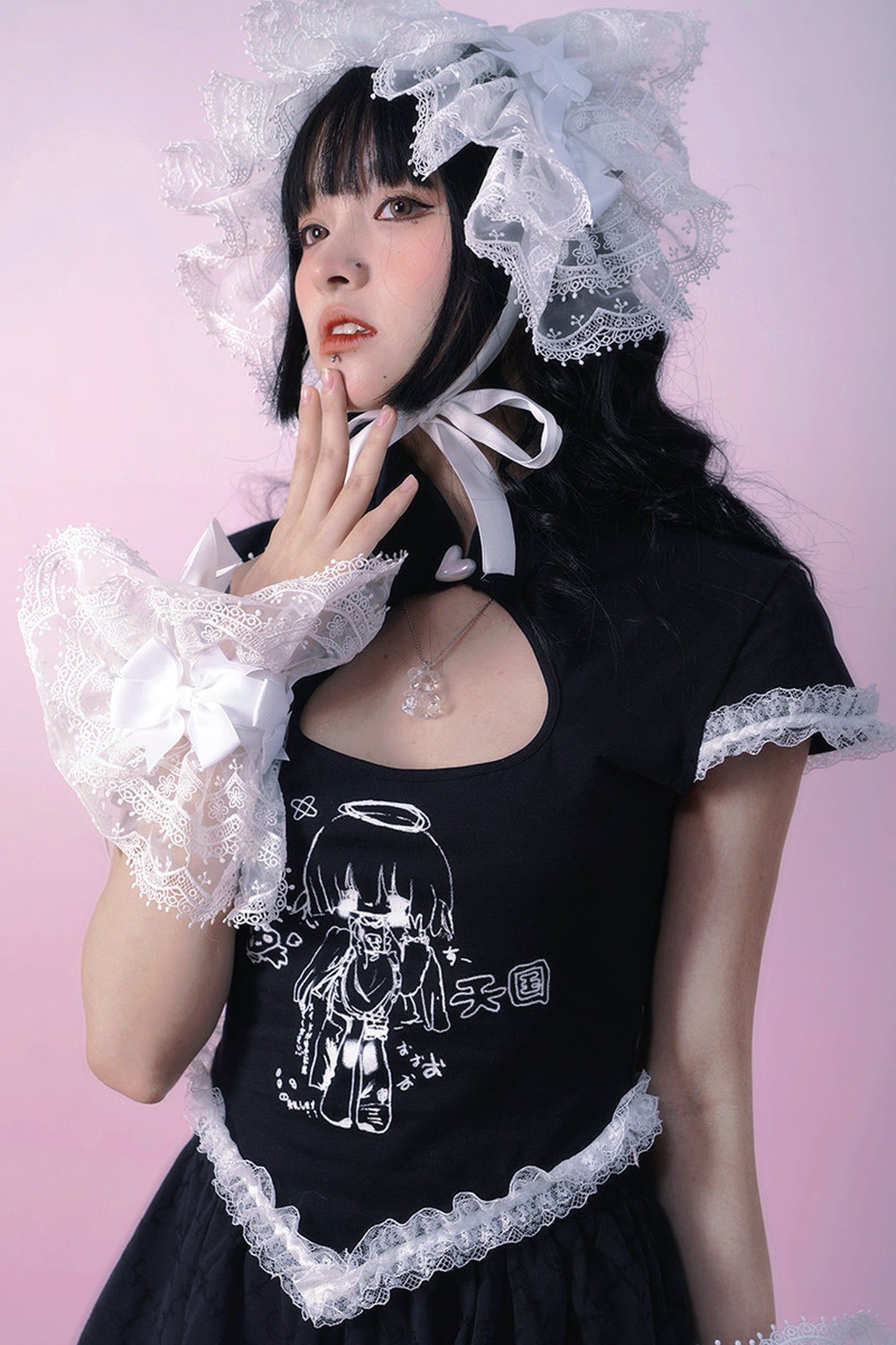 Heavenly Maid Heart Cheongsam Top
