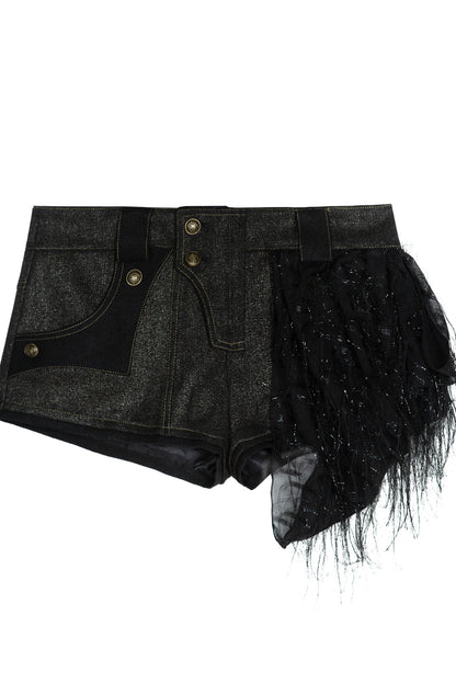 Y2K Low-Waist Leg Warmer Shorts Set-Up
