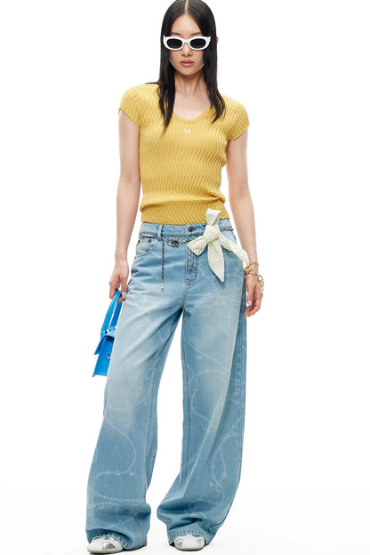 Silk-Cotton Knit Top