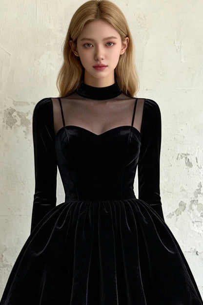 Velvet Puffy Dress