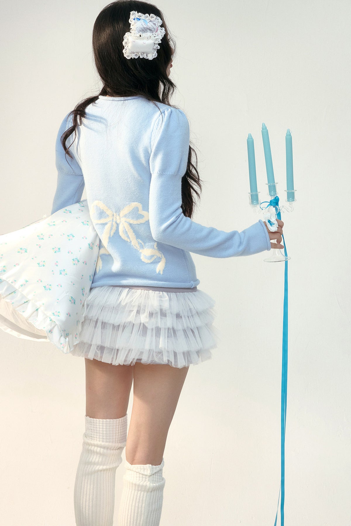 Irregular Layered Color-Blocked Mesh Skirt