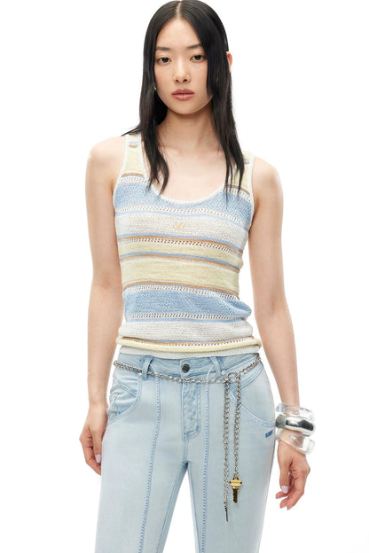 Loop Yarn Knit Vest