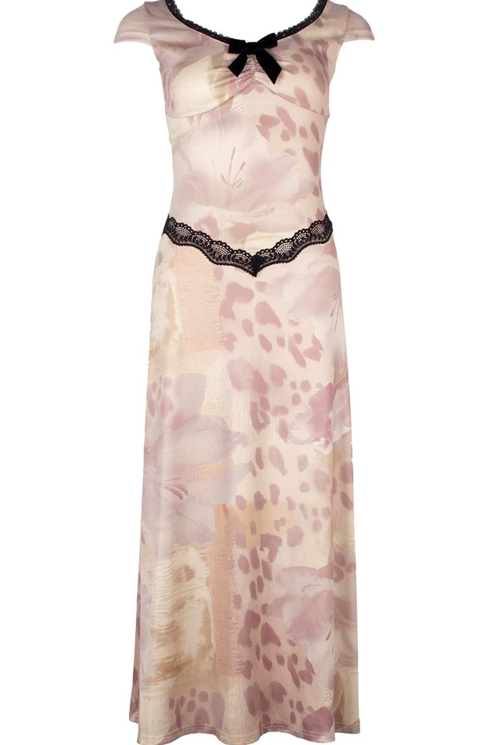 Retro Lace Floral Dress