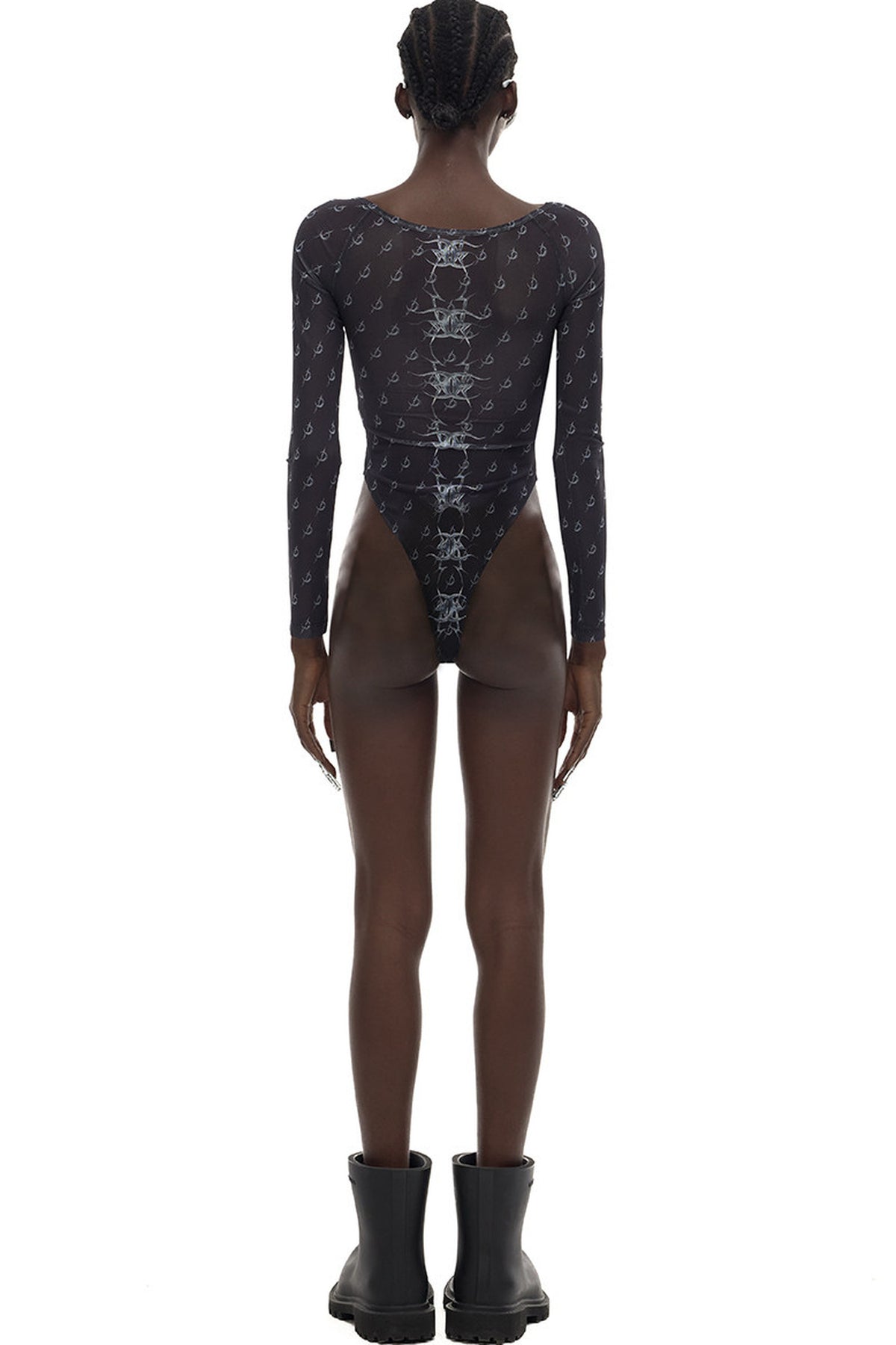 Y2K Punk See-Through Mesh Base Layer