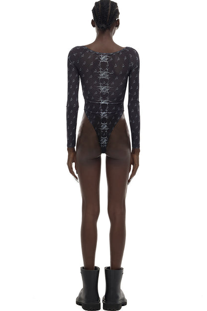 Y2K Punk See-Through Mesh Base Layer