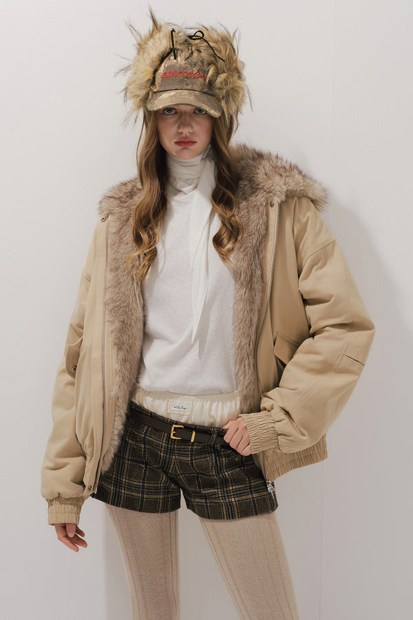 Workwear Cotton Padded Jacket and Shorts Set-Up