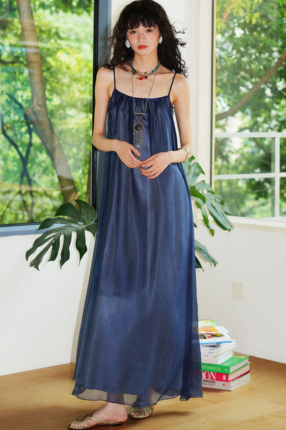 Pearlescent Gauze Dress Set