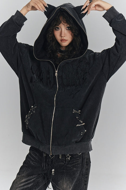 Cat Ear Pin Cardigan