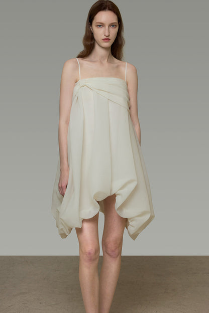 Asymmetrical Spaghetti Strap Dress