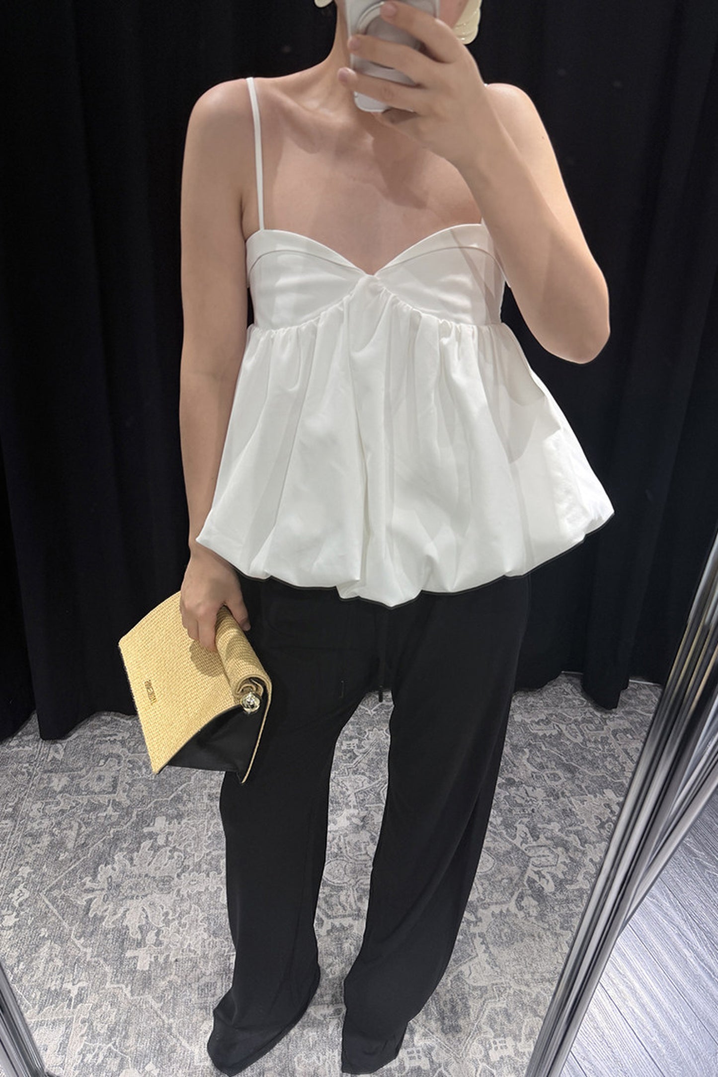 Mist Pink Cotton Camisole Top
