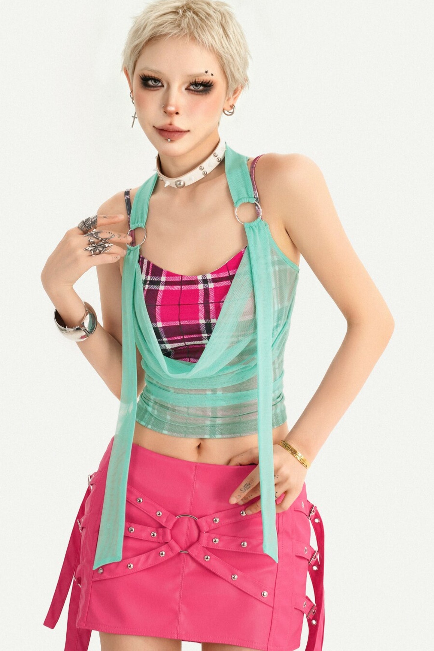 Dopamine Patterned Halter Top
