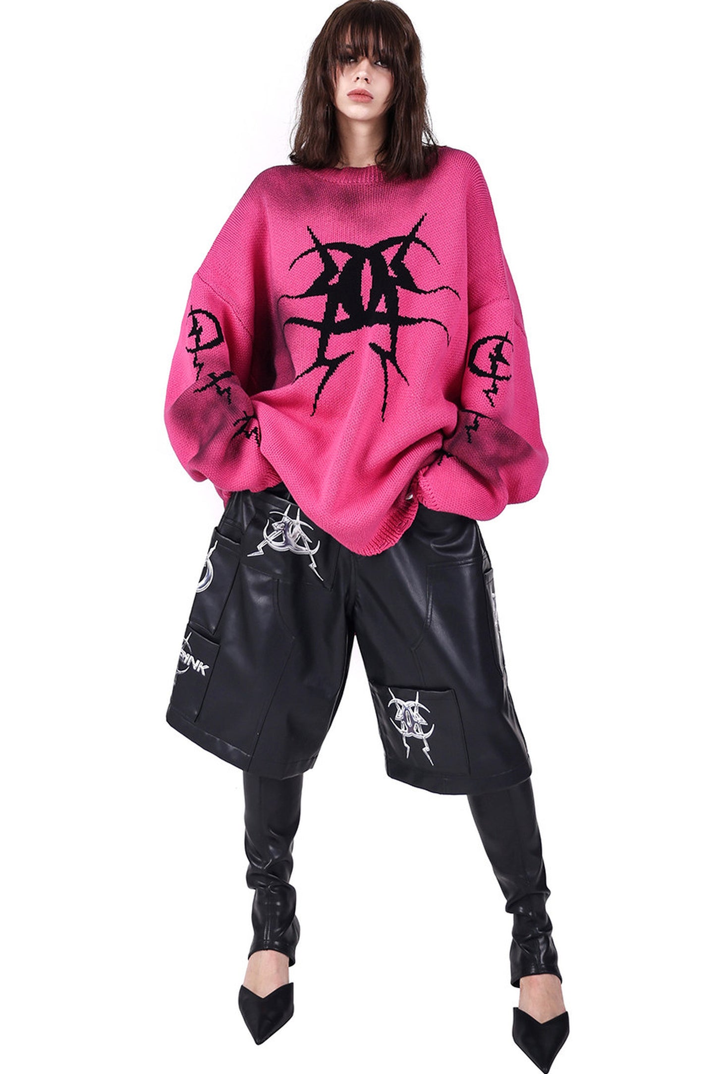 Electric Moon Graffiti Blouse