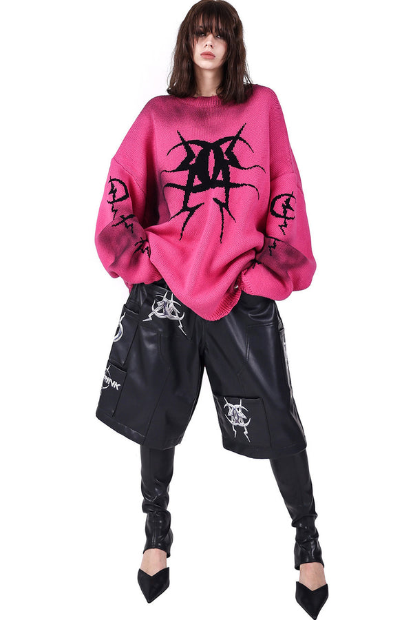 Electric Moon Graffiti Blouse