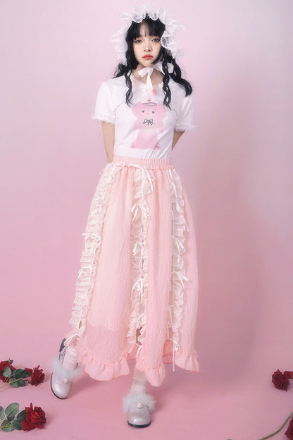 Heavenly Bow Lace Skirt