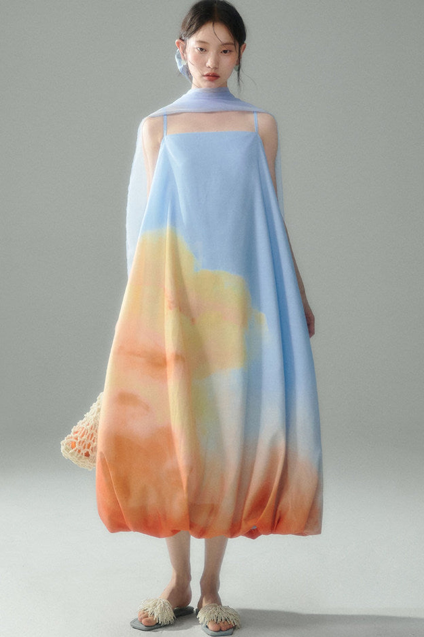Sunset Fire Cloud Dress Set-Up