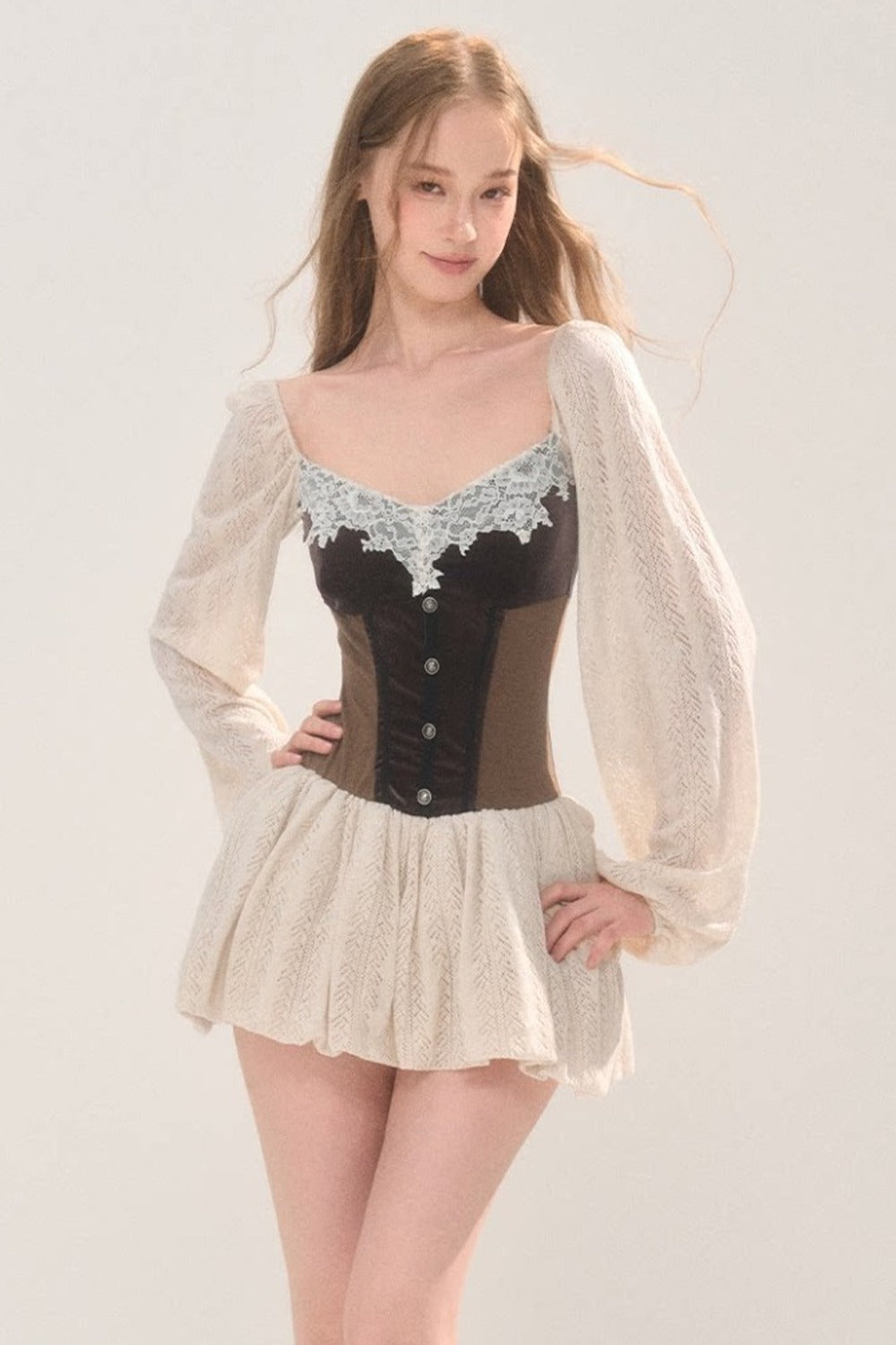 Knitted Patchwork Dress