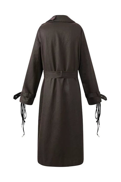 Distressed Punk Trench Coat