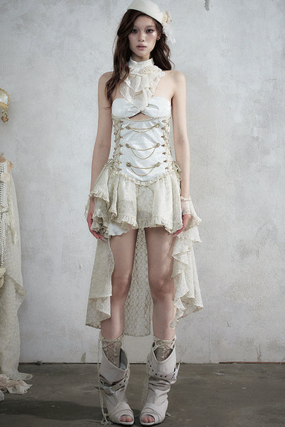 Victorian Lace Asymmetrical Dress Set-Up