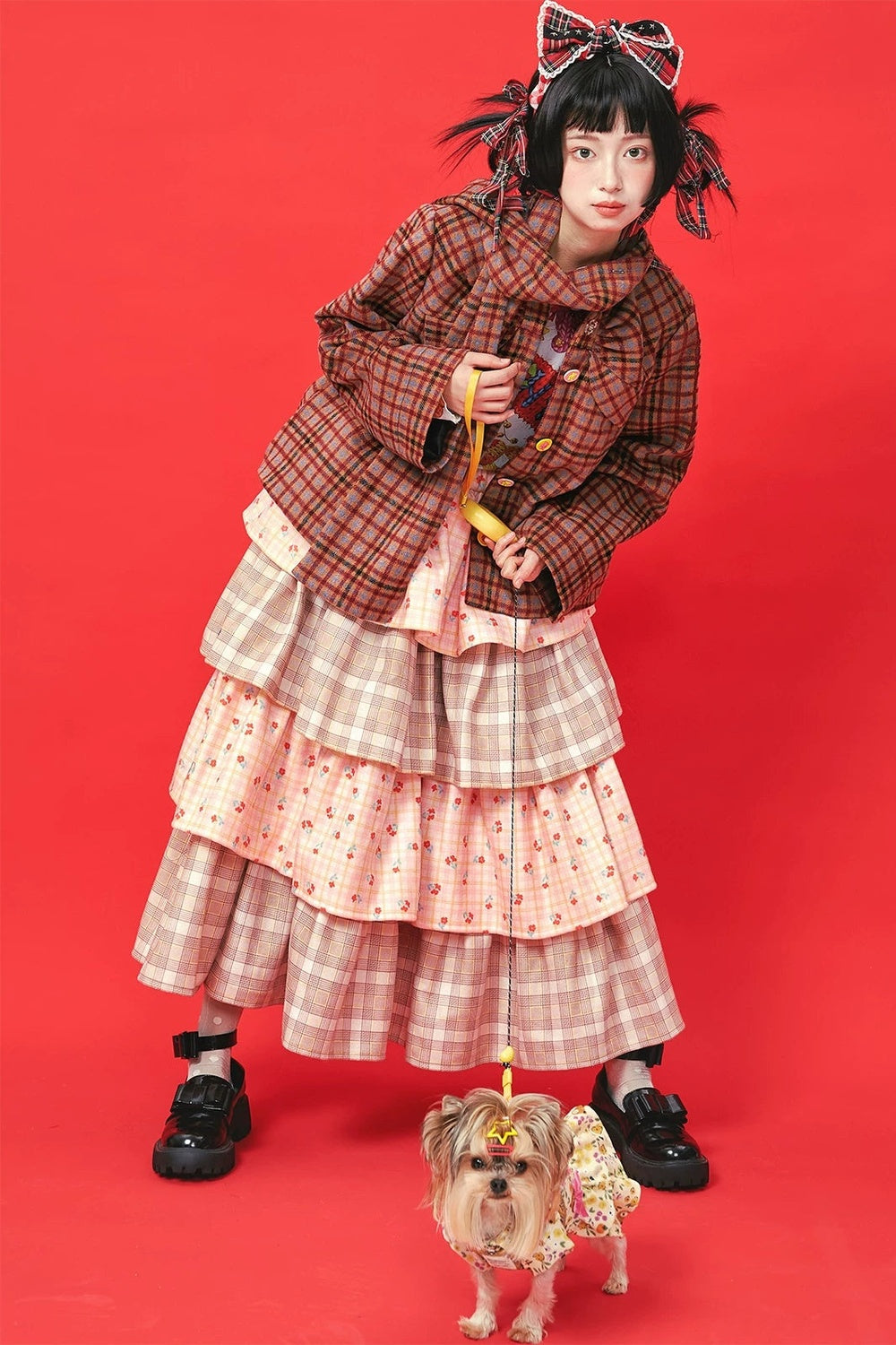 Showa Retro Patchwork Skirt