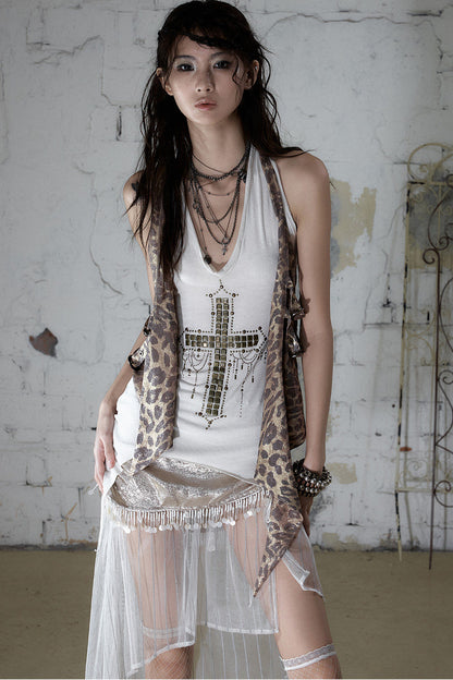Retro Punk Knitted Halter Top