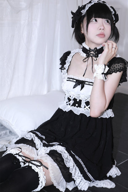 Floral Polka Dot Bud Dress With Headband