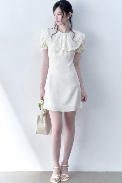 Vanilla Lace Doll Collar Dress