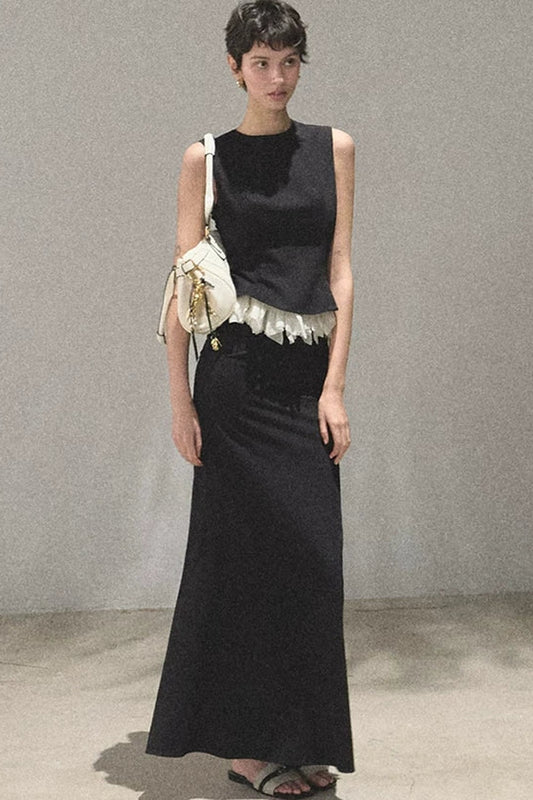 Lace Patchwork Two-Piece Set-Up