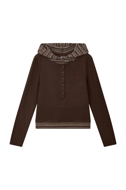 Layered-Look Striped Long-Sleeve Base Layer Top
