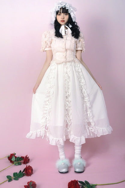 Heavenly Bow Lace Skirt