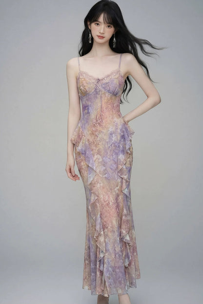Gradient Slip Dress
