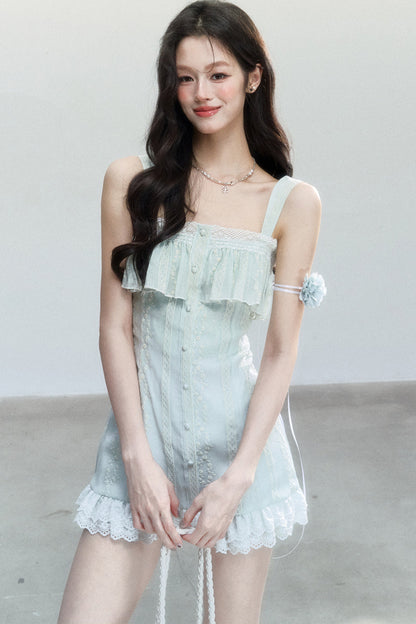 White Tea Embroidered Dress