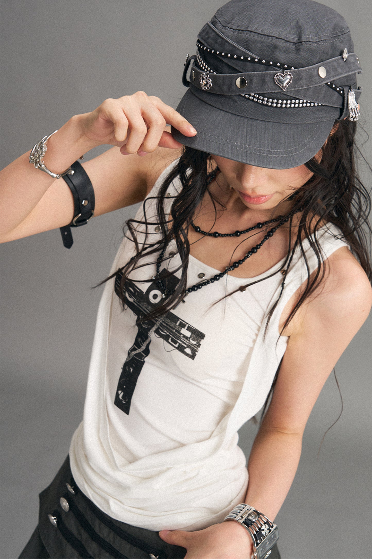 Punk Retro Metal Cap