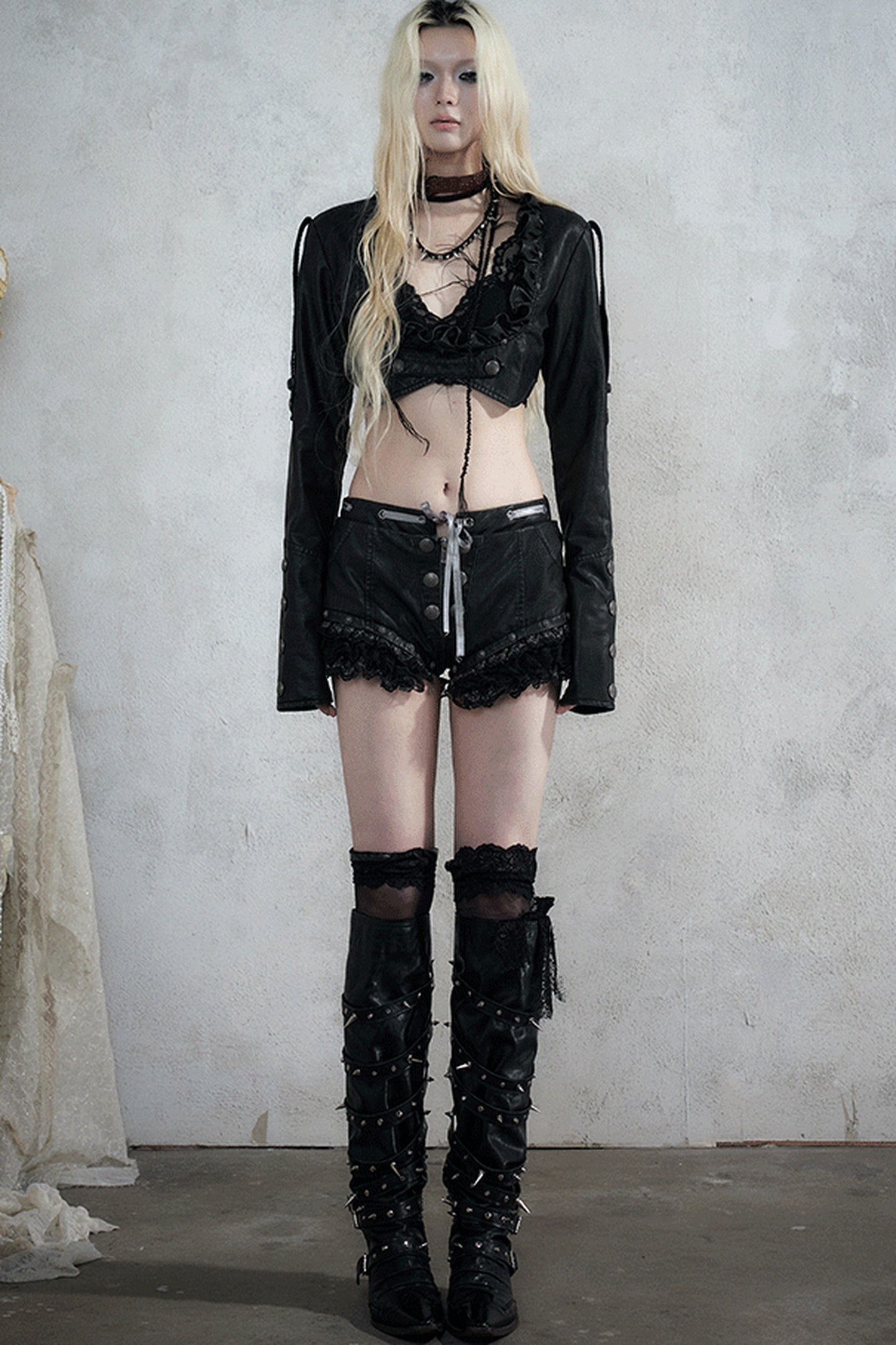 Baroque Punk Leather Jacket