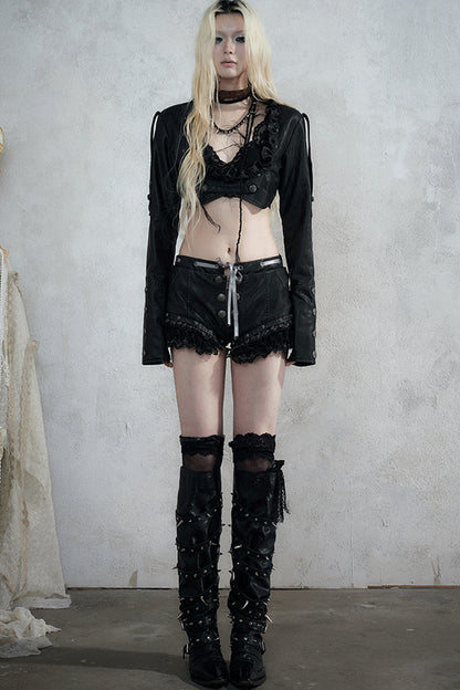 Baroque Punk Leather Jacket