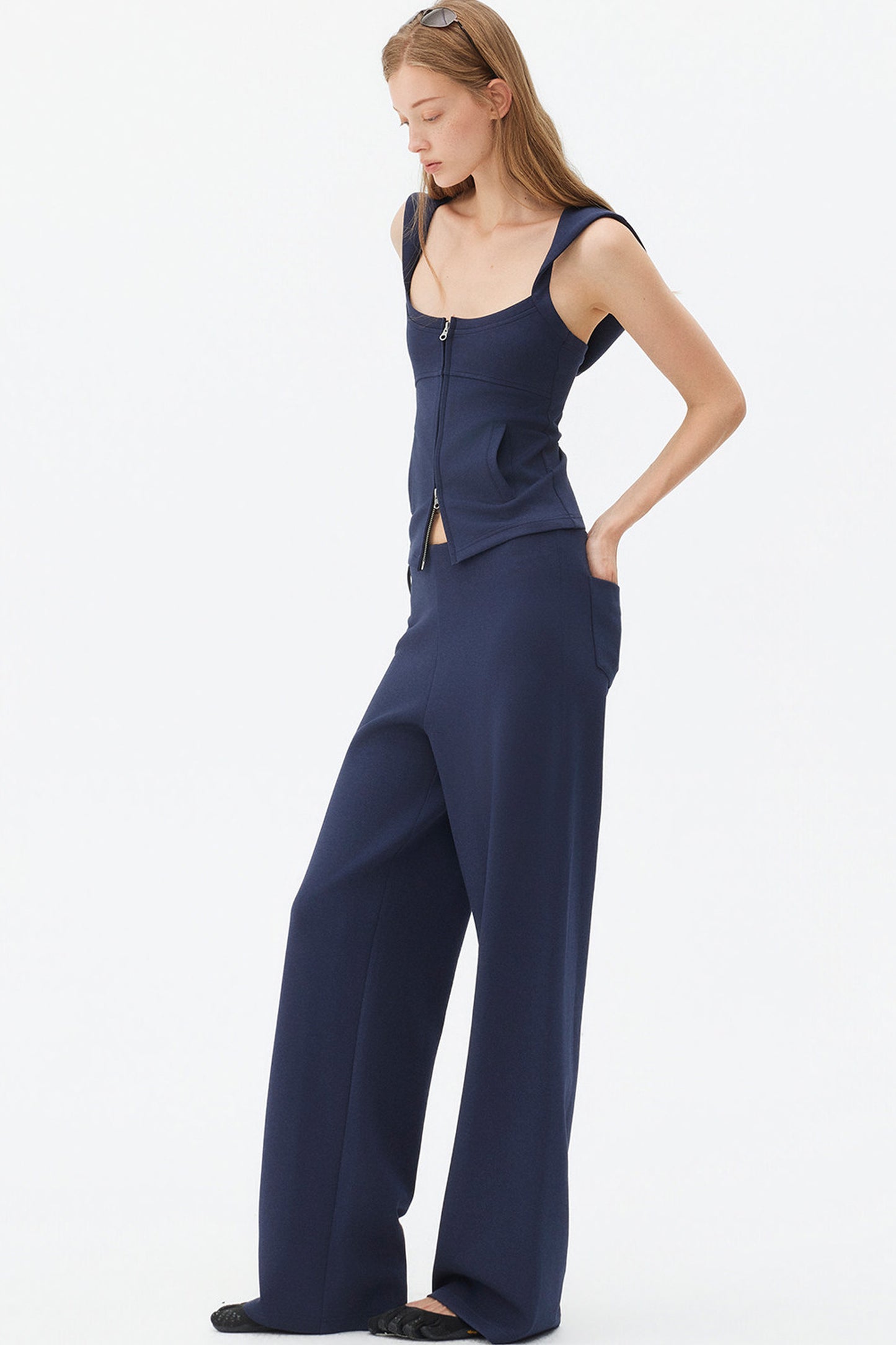 Ensemble gilet sans manches à couches aérées
