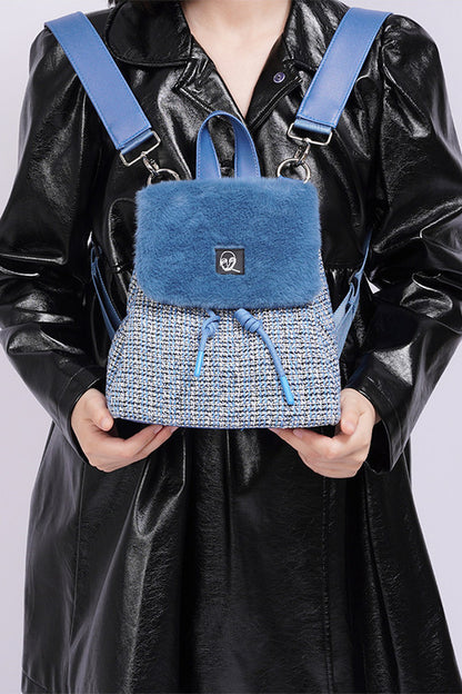 Y2K Furry Crossbody Backpack