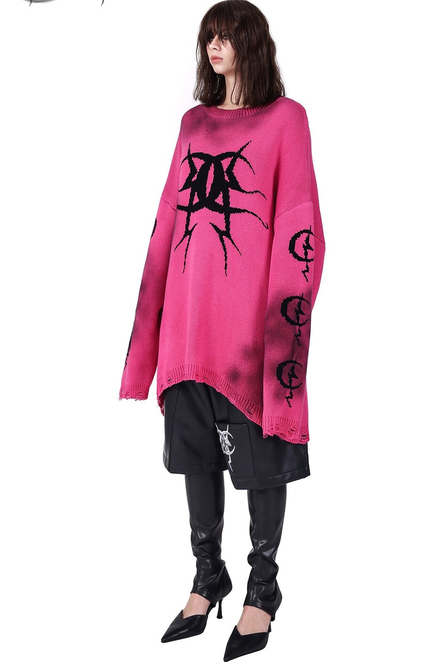Electric Moon Graffiti Blouse