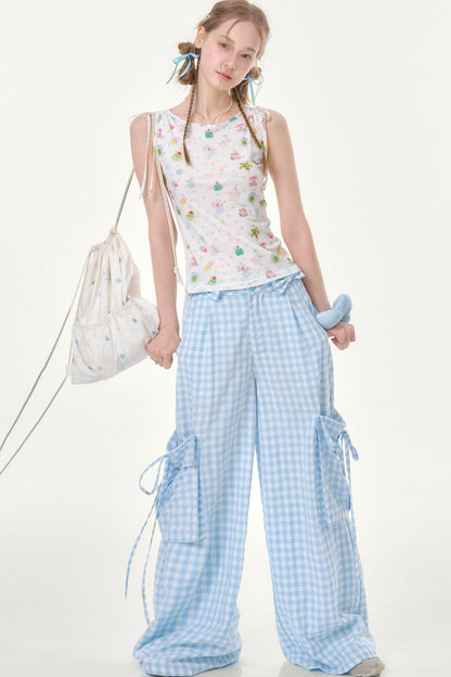 Polka Dot Off-Shoulder Vest