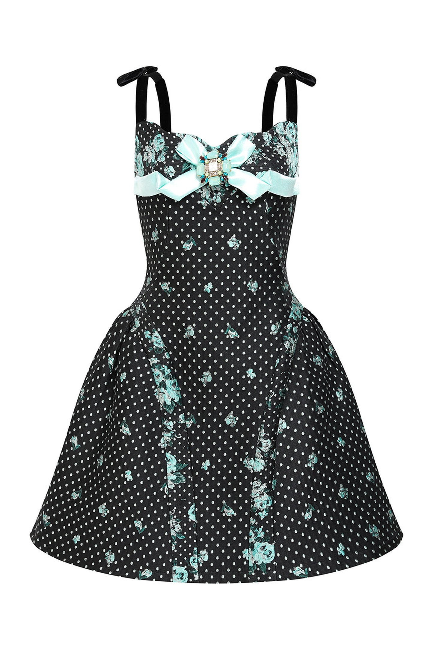 French Retro Fishbone Corset Skirt Dress Set-Up