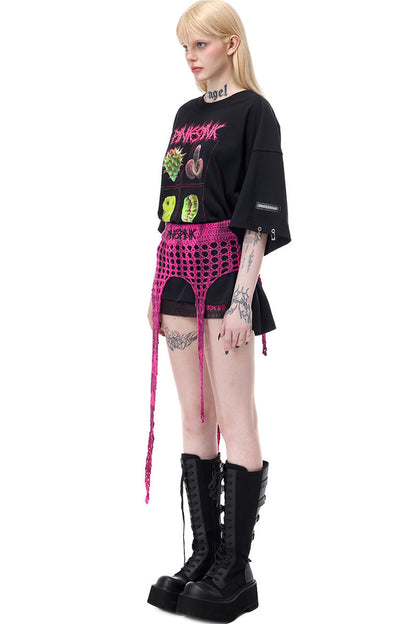 Millennium Star Embroidered Knit Skirt