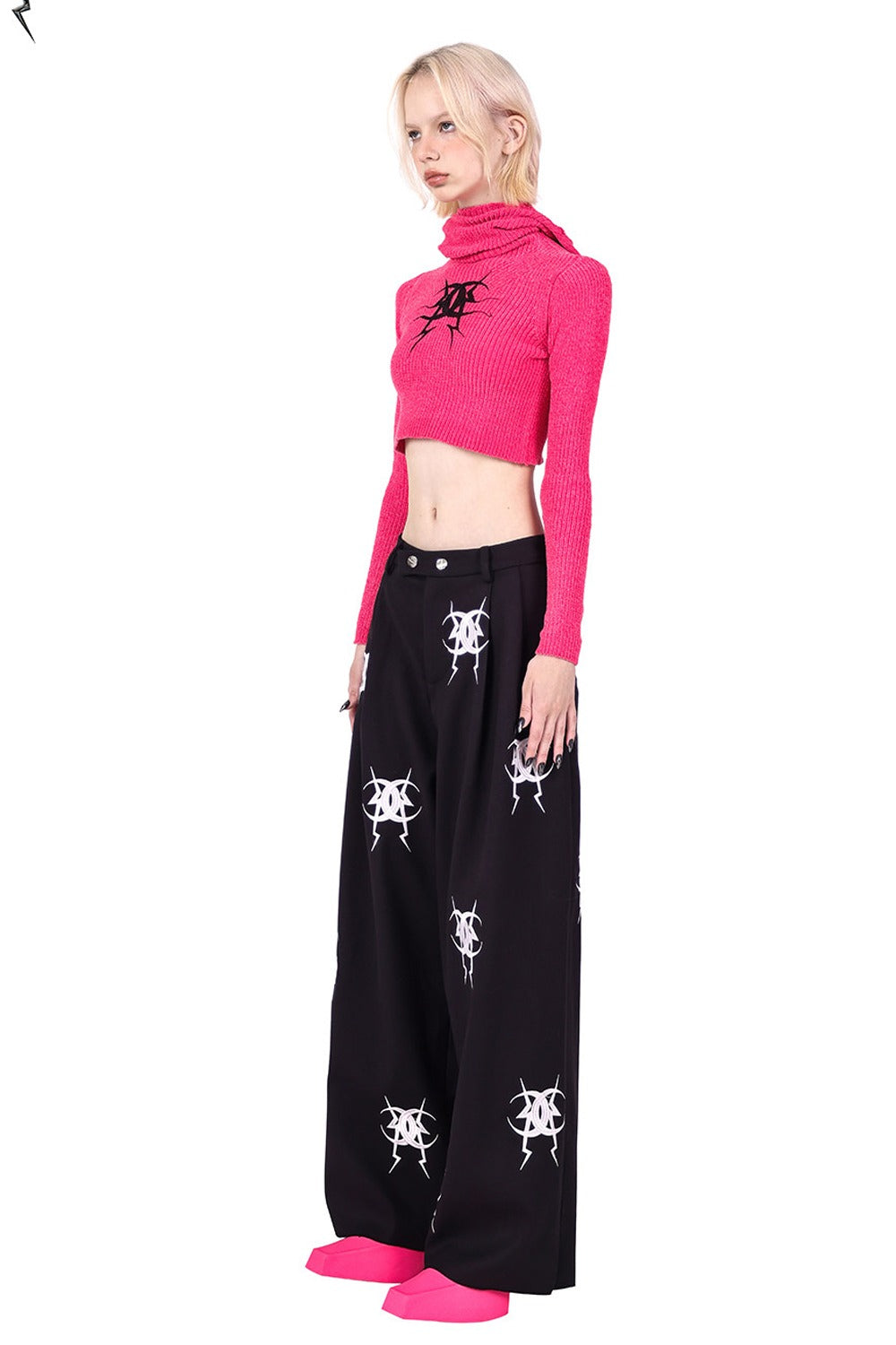 Embroidered Loose Pants
