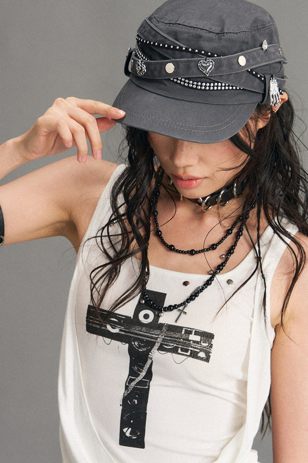 Punk Retro Metal Cap